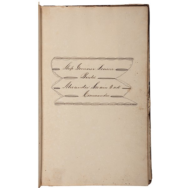 1834-1838 Whaling Ledger of Ship Governor Fenner : 1834-1838 Whaling Ledger of Ship Governor Fenner 13 x 8 in. hardcover accounting ledger for the whaling ship Governor Fenner of Bristol, Rhode Island; Alexander Swain II, Captain. Built in 1827, the