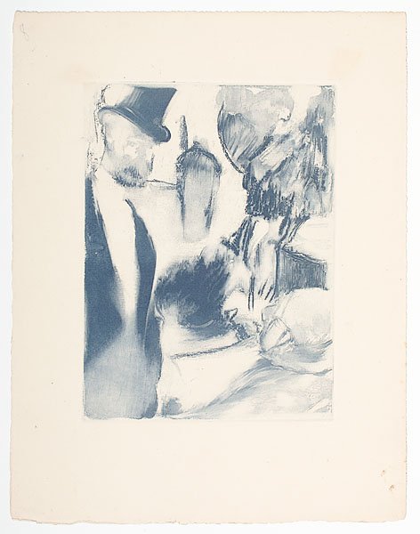After Edgar Degas (French, 1834-1917), Etchings : After Edgar Degas (French, 1834-1917), Etchings Includes five 20th century etchings, all unsigned, with two in colors. Each with inscription upper right; largest 8.25 x 6.25 in. These etchings are