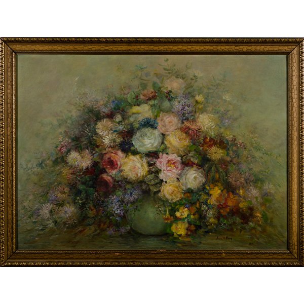 Still Life by Jane Perry : Still Life by Jane Perry Oil on board, signed l.r.; 22.5 x 31.25 in.