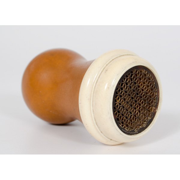 Chinese Cricket Cage : Chinese Cricket Cage Chinese. A cricket cage made out of a gourd, with a pierced and ivory top, unmarked; lg. 5.5 in. International shipping is not available for this item. This item will only be sh