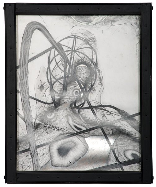 Untitled Study by Steven Montgomery : Untitled Study by Steven Montgomery Steven Montgomery (American, b. 1954), 20th Century. An outstanding sketch, in artist made frame; 24 x 18.5 in. Provenance: Daniel Jacobs and Derek Mason Coll