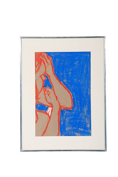 Untitled by George Segal : Untitled by George Segal George Segal (American, 1924-2000). Pastel on paper, and untitled figure study, signed in graphite and dated 65 l.r.; 17.34 x 11.75 (sight) Provenance: Daniel Jacobs an