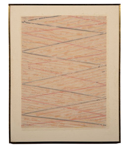 Wedge Series 1 by Ed Moses : Wedge Series 1 by Ed Moses Ed Moses (American, b. 1926), 20th Century. Lithograph in colors, wove paper, unsigned by with gallery label on verso; 24 x 18 in. Provenance: Daniel Jacobs and Derek