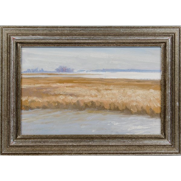 Quiet Waters, Blackwater Refuge by Jeff Gaudert : Quiet Waters, Blackwater Refuge by Jeff Gaudert Jeff Gaudert (American, 20th Century). Oil on panel, signed Jeff Gaudert; 6.5 x 10 in. (Sight)