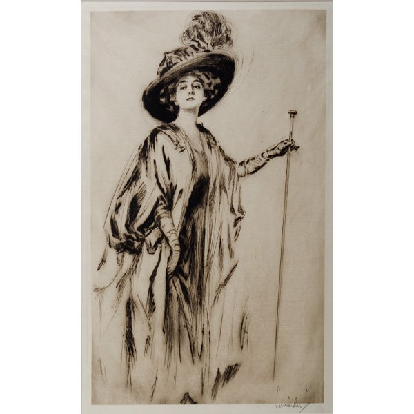 La Belle Dame Sans Merci by Otto J Schneider : La Belle Dame Sans Merci by Otto J Schneider Otto J. Schneider (American, 1875-1946). Late 19th Century -1910, drypoint etching on paper, signed in graphite Schneider l.r.; 13.25 x 8 in. (plate) 