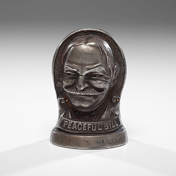 Taft & Sherman, Peaceful Bill / Smiling Jim Cast I: Taft & Sherman, Peaceful Bill / Smiling Jim Cast Iron Still Bank Cast iron still bank, double-sided with detailed, embossed depictions of William H. Taft and his Vice President, James Sherman, ident