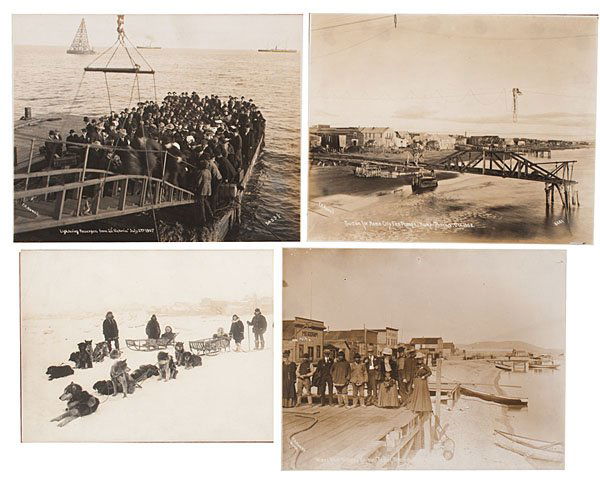 Alaskan Photograph Collection, Featuring F.H. Nowe: Alaskan Photograph Collection, Featuring F.H. Nowell & O.D. Goetze Lot of over 250 photographs taken from a circa 1907-1912 album. Photographs range in size from 4 x 3 in. to 8 x 10 in., including