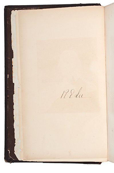 Robert E. Lee Signed Book, Memoirs of the War in t: Robert E. Lee Signed Book, Memoirs of the War in the Southern Department of the United States Lee, Henry. Memoirs of the War in the Southern Department of the United States. By Henry Lee, Lieutenan
