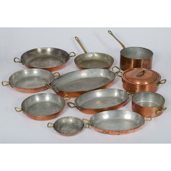 Eleven Pieces of Vintage Waldow Copper Cookware Mar 09, 2013 Cowan