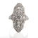 Ladies Platinum and Diamond Antique Filigree Ring