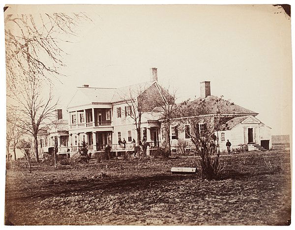 Lacy House, Falmouth, Virginia, December, 1862,: Lacy House, Falmouth, Virginia, December, 1862, Photograph by Alexander Gardner Albumen photograph of the Lacy House, 7.5 x 9.5 in., not mounted, unmarked, but produced by Alexander Gardner. Plate