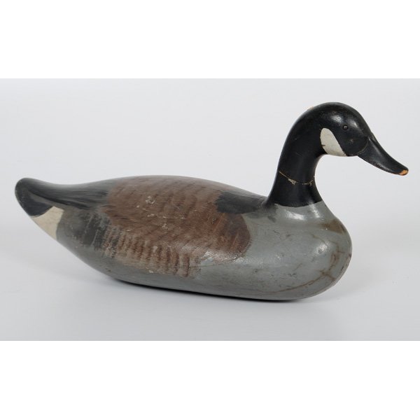 Canada Goose Decoy, Possibly by Mitchell : American, 20th century. Carved wood Canada goose decoy, possibly by the hand of Madison Mitchell of Havre de Grace, Maryland; lg. 23.5 in.