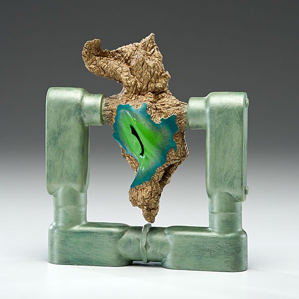 Steven Montgomery (1954, USA) : Steven Montgomery (1954, USA) Untitled, 1986 Ceramic ht. 10, wd. 9, dp. 3.25 inches Erosion and decay are hallmarks of Montgomery's work since the mid 1980's. Provenance: Daniel Jacobs and Derek