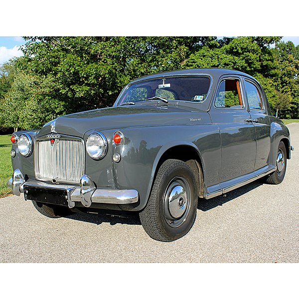 1963 Rover P4 Series 95 Saloon : 1963 Rover P4 Series 95 Saloon 1963 Rover P4 Series 95 Saloon. Right hand drive. 2.6 liter inline six cylinder. Four speed manual transmission. Gray exterior with red leather seating surfaces. 10,15