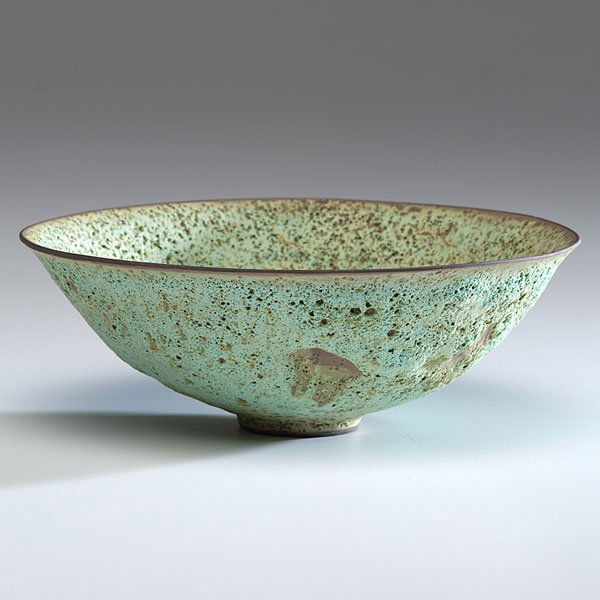 James Lovera (1920; USA) : James Lovera (1920; USA) Bowl ca 1977 Ceramic; ht. 2.75, dia. 8 in. Artist signature on base. James Lovera's long biography began as Professor of Ceramic Art, Color and Design, San Jose State Unive