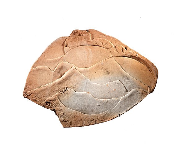 Paul Soldner (1921-2011; USA) : Paul Soldner (1921-2011; USA) Sensuous Landscape ca 1979 Raku fired earthenware slab, altered and cut; ht. 17.5, wd. 24 in. Acquired from Palm Gallery, San Diego, CA 1979. Paul Soldner, artist an