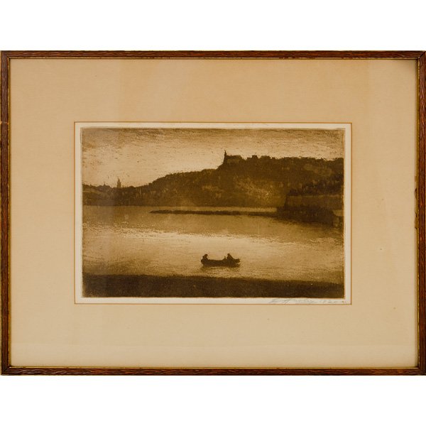 E.T. Hurley Etchings of Cincinnati : E.T. Hurley Etchings of Cincinnati American (Cincinnati, Ohio) early 20th century. A group of four etchings by E.T. Hurley (1869-1960) all signed in graphite pencil, all of Cincinnati scenes; framed