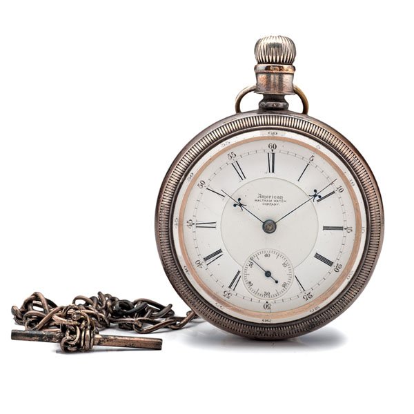 American Waltham Coin Silver Pocket Watch Ca1888