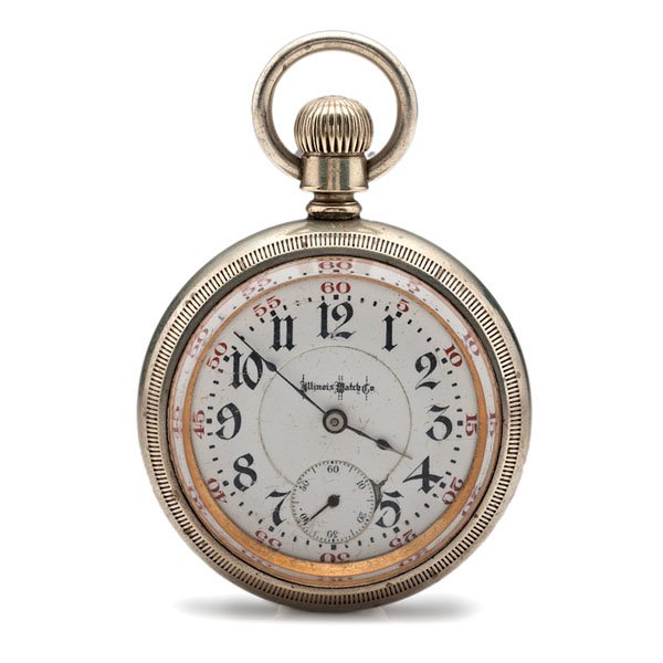 Illinois Watch Company "Bunn Special" Open-Face Pocket: Illinois Watch Company "Bunn Special" Open-Face Pocket Watch Illinois Watch Company "Bunn Special," ca 1903. 21-jewel, 6 adjustments plus temperature. Double roller. Alaska metal. Triple signed swin