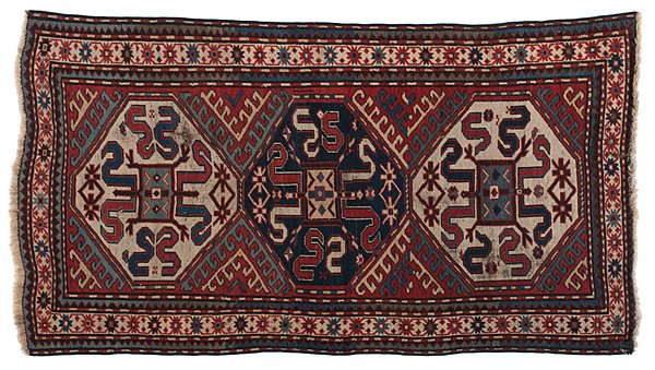 Antique Kazak Area Rug : Antique Kazak Area Rug Turkish, ca 1900-1910. An antique Kazak area rug; 6 ft. 11 in. x 3 ft. 8 in. (83 x 44 in.; 186.23 x 115.82cm).