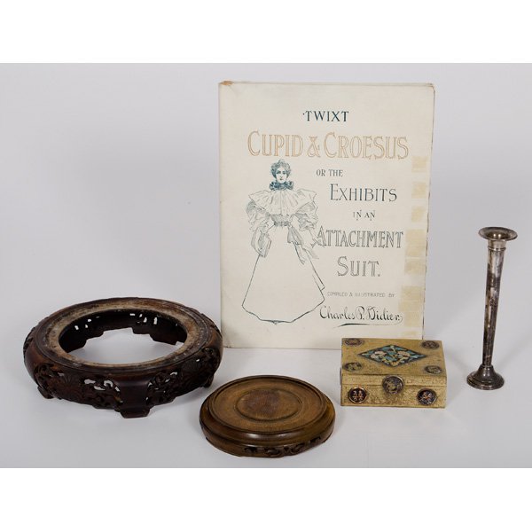Charles P. Didier Book, Plus : Charles P. Didier Book, Plus Cupid & Croesus or the Exhibits in an Attachment Suit, compiled and illustrated by Charles Peale Didier, 3rd edition, published by JNO. H. Williams Company, Baltimore, 1
