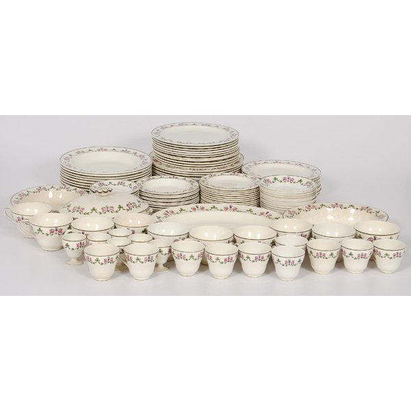 Wedgwood Coronation Dinnerware : Wedgwood Coronation Dinnerware English, early 20th century. A 119-piece set of Wedgwood dinnerware in the Coronation pattern, includes twelve dinner plates, eleven luncheon plates, eleven salad plat