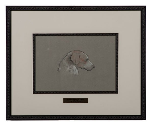 My Sweet Doggie by William M. Paxton : My Sweet Doggie by William M. Paxton William McGregor Paxton (American, 1861-1941), early 20th century. Charcoal and pastel drawing of a dog's head, unsigned; 9.5 x 6.5 in. (sight). A plaque with th