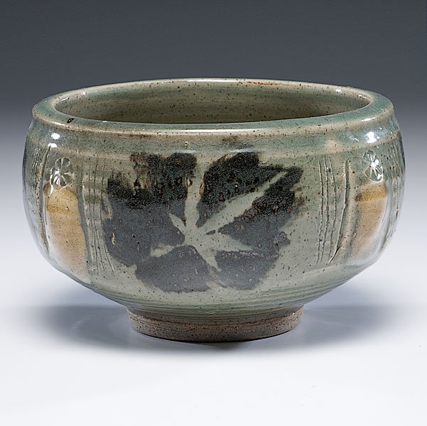 Leaf Design Bowl by Otto Heino : Leaf Design Bowl by Otto Heino Otto Heino (American, 1915-2009), 1999. An Otto Heino signature form titled Leaf Design Bowl, signed on base; ht. 4.75, dia. 8 in.