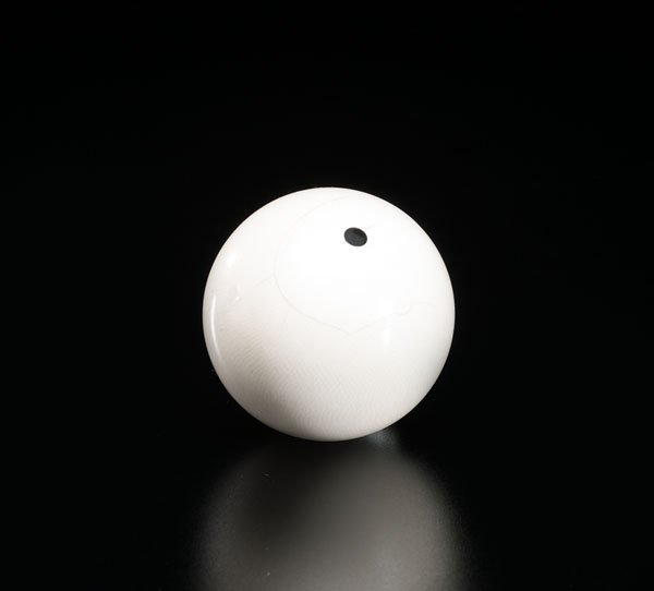 Chinese Ivory Pool Cue Ball : Chinese Ivory Pool Cue Ball 19th century. A Chinese ivory pool cue ball; 2.5 in dia. Provenance: Private Collection, Holland, OH. Acquired from the 1950s-1970s.
