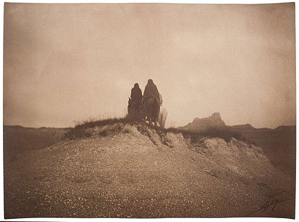 Edward Curtis (American, 1868-1952) Signed Platinum: Edward Curtis (American, 1868-1952) Signed Platinum Photograph printed on textured paper; copyright blindstamp lower left; signed lower right 12 x 15.75 in. Edward S. Curtis was a photographer and