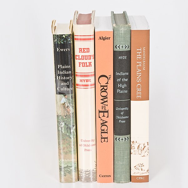[Plains] Book on Plains History and Culture, From the: [Plains] Book on Plains History and Culture, From the Library of Richard Pohrt Jr. lot of 5, includes: Algier, Keith. The Crow and the Eagle. The Caxton Printers, Ltd.: Caldwell, Idaho. 1993. Ewers