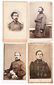 Four CDVs: Canby, Wm. P. Carlin, Joseph B. Carr, Henry