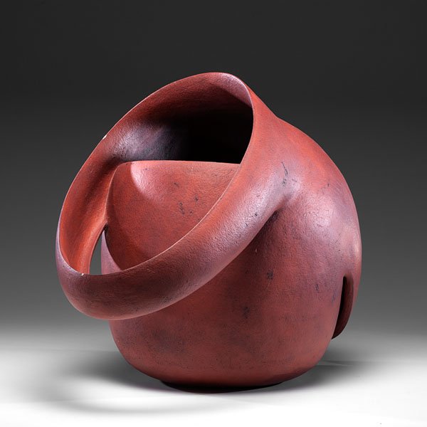 Jonathan Keep (1958; Johannesburg, SA) : Jonathan Keep (1958; Johannesburg, SA) Double Vessel ca 2002 Stoneware, ht. 25.5, wd. 38, dp. 18 in.