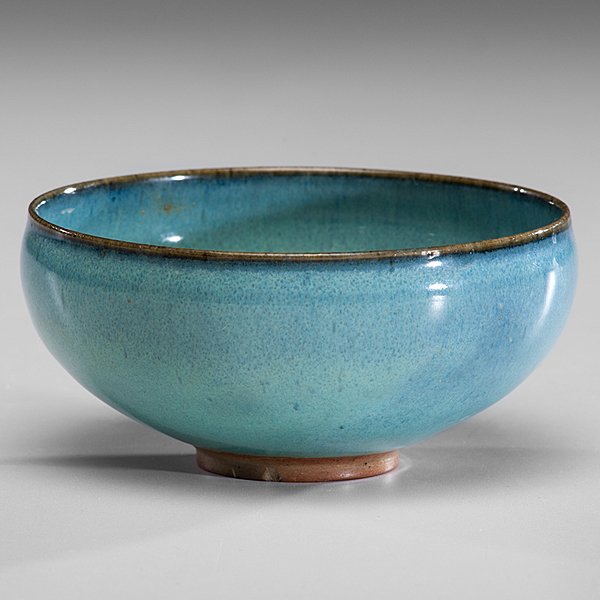 Edwin and Mary Scheier (1910-2008, USA; 1908-2007) : Edwin and Mary Scheier (1910-2008, USA; 1908-2007) Blue Bowl Stoneware; ht. 2, dia. 4.25 in. Artist's signature inscribed on base. Provenance: Purchased from Paul Monska, 2006