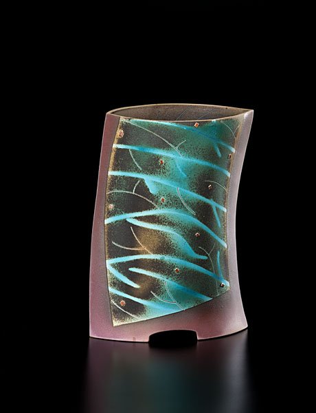 Kurt Weiser (1950; USA) : Kurt Weiser (1950; USA) Untitled Vessel ca 1984 Glazed molded porcelain; ht. 16, wd. 11, dp. 7 in. Reference: Exhibited on the traveling exhibition Eden Revisited: The Ceramic Art of Kurt Weiser