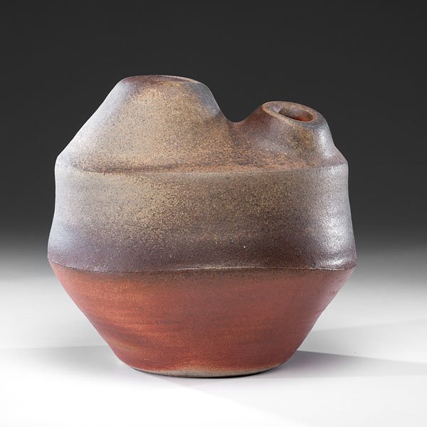 Karen Karnes (1925; USA) : Karen Karnes (1925; USA) Organic Form ca 2001 Stoneware; ht. 14.25, wd. 15.75, dp. 12.5 in. Artist's stamp at foot.