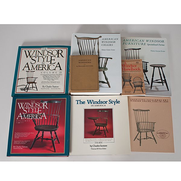 Collection of Books on Windsor Furniture : Collection of Books on Windsor Furniture A large lot of books on the subject of Windsor furniture including A Windsor Handbook and American Windsors by Wallace Nutting, Windsor Chairs 1760 to 1830 b