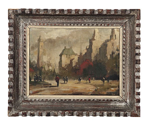 Central Park, NY by John Knox Dillon, Salmagundi Club : Central Park, NY by John Knox Dillon, Salmagundi Club John Knox Dillon (American, b. 1903). Oil on canvas, depicting South Drive, which is a meandering walkway through Central Park in New York Cit