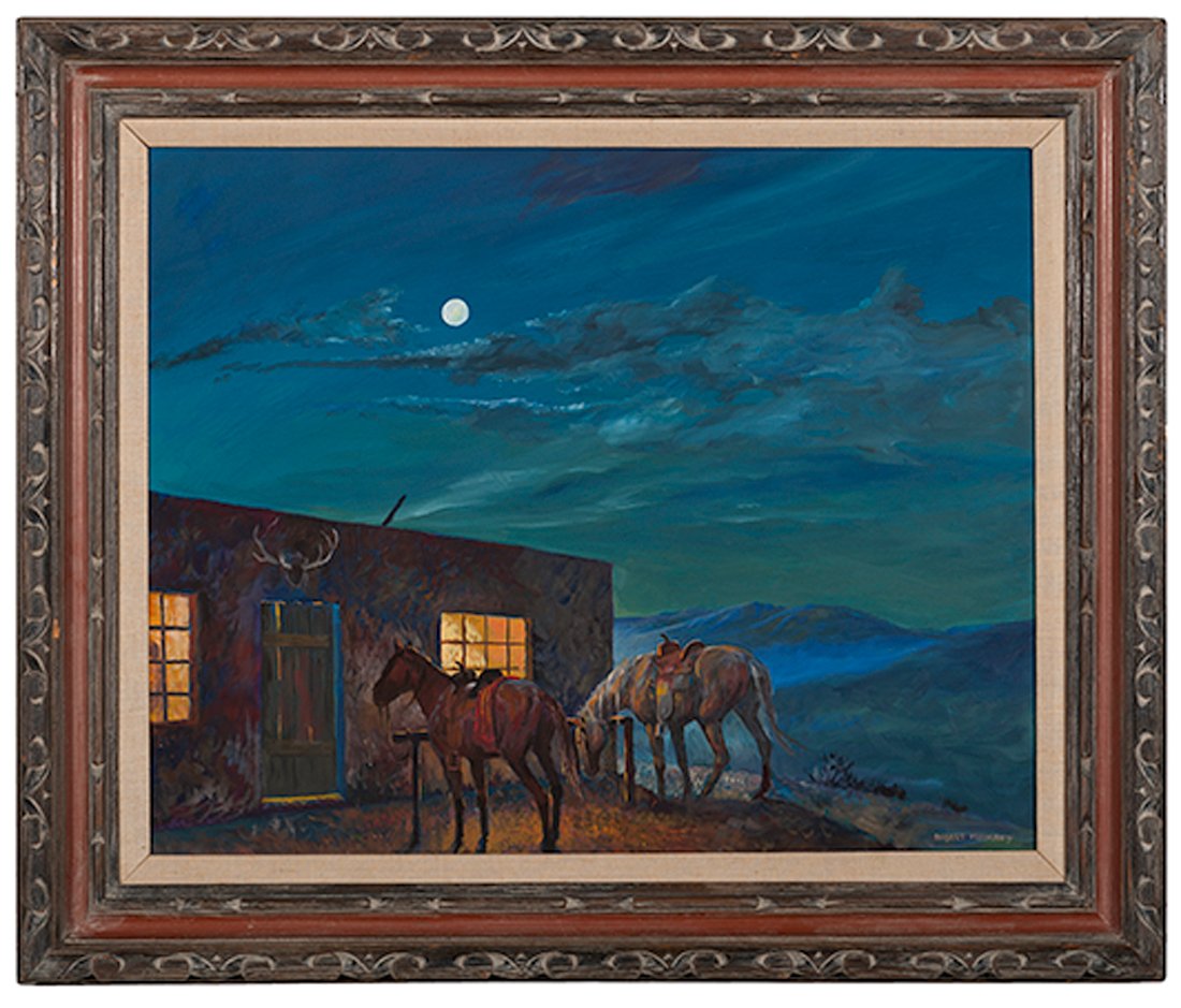 Robert Freeman (American, 20th Century) Oil on Board : Robert Freeman (American, 20th Century) Oil on Board Sonora Tavern signed lower right (sight) 23.5 x 19.5 in.