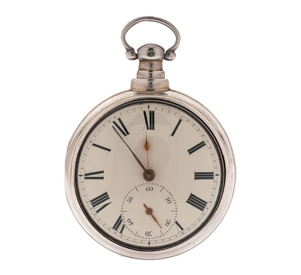 John Moncas Paired-Case Pocket Watch Ca. 1820 : John Moncas paired-case pocket watch, ca 1820. John Moncas Liverpool signed movement number 6427. Silver paired case. Massey 2 lever. Inner case number 6427. Case ca 1826-27 by TA. Chester hallmarks. 