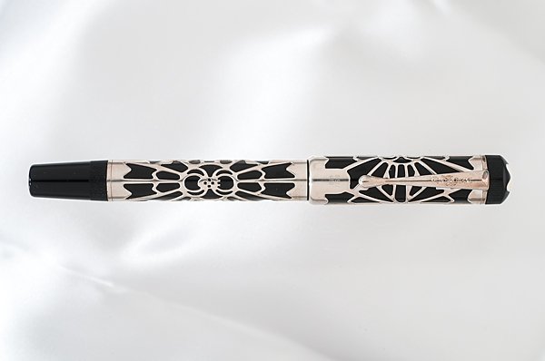 Montblanc "Octavian" Limited Edition Fountain Pen : Montblanc "Octavian" Limited Edition Fountain Pen Montblanc "Octavian" limited edition #152/4810. Fine 18k gold nib. Outer sleeve, outer box, display box and booklet included.
