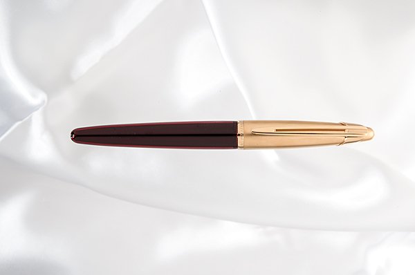 Waterman 1996 "Ruby Red Edson" Fountain Pen : Waterman 1996 "Ruby Red Edson" Fountain Pen These "Edson" pens were made to commemorate 120 years of Waterman pen production, and are named after Waterman's founder Edson Waterman. They are cartridg
