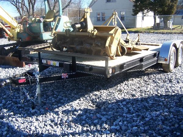 New 2007 PJ 16ft Bobcat Style Trailer w/ Ramps 70