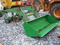 Nice John Deere 148 Loader off 4020 Tractors!: Loader came off a local farm off a John Deere 4020 tractor. This loader comes with brackets, New John Deere Bucket, a a 2 Stick control Valve. Hard loader to find. Lot#31151 This is an ABSOLUTE AUCTIO