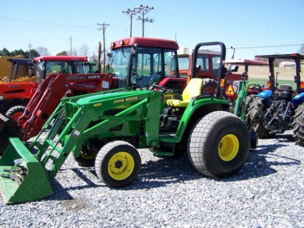 John Deere 4710 4x4 Compact Tractor Loader Backho: This is a nice 2003 John Deere 4710 4x4 compact tractor with JD 460 loader and JD 48 backhoe. This tractor has 197 hours and is powered by a 48 horsepower diesel engine. This tractor has eHydro transm