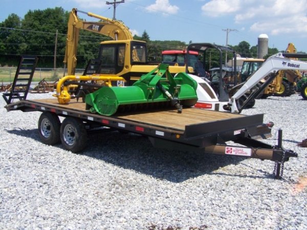 Unused Hurst 18' Skid Steer Style Deck Over Trail