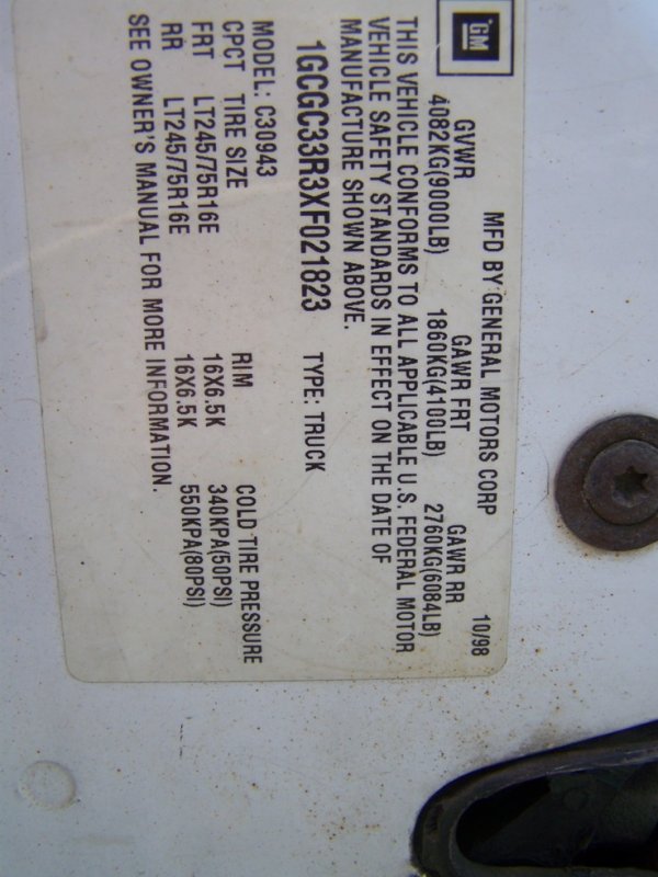 1999 Chevy 3500 Crew Cab Pick Up Truck - 7