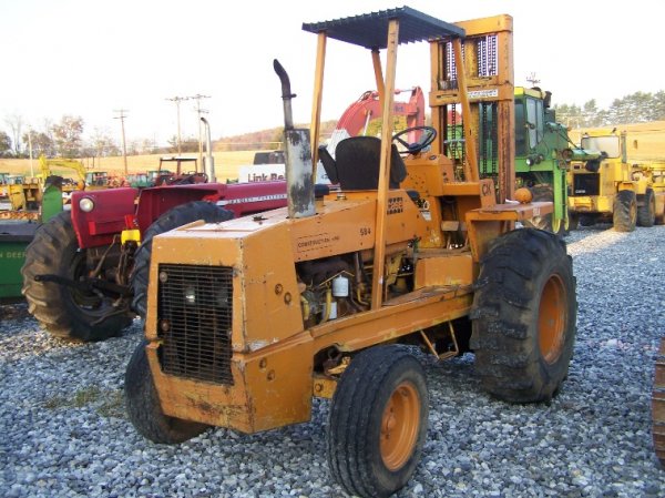 Case 584 Rough Terrain Fork Lift, 4' Forks, ORO - 4
