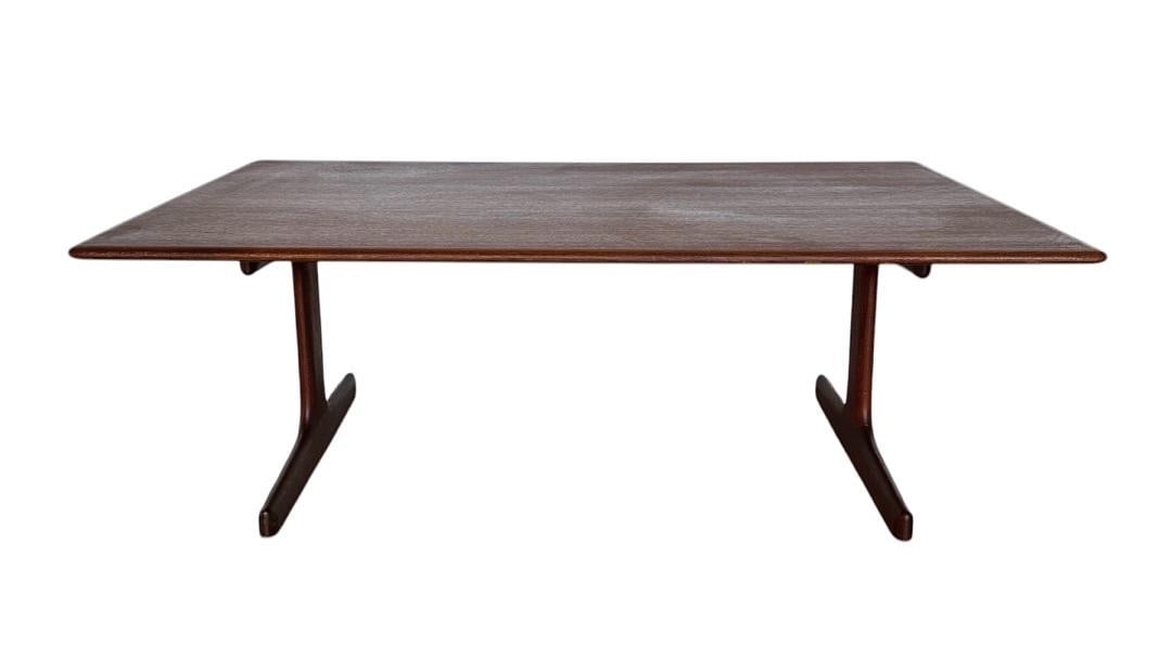 Mid-Century Style, Trestle Base Teak Coffee Table, Sweden, 1962 (1 of 7)
