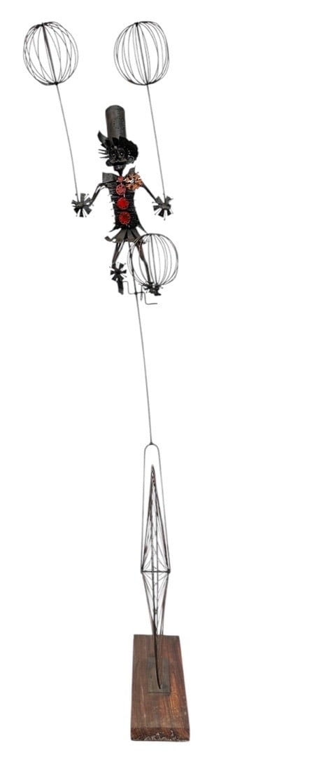 Joseph Burlini, Clown on a Unicycle Sculpture, 1969 (1 of 7)